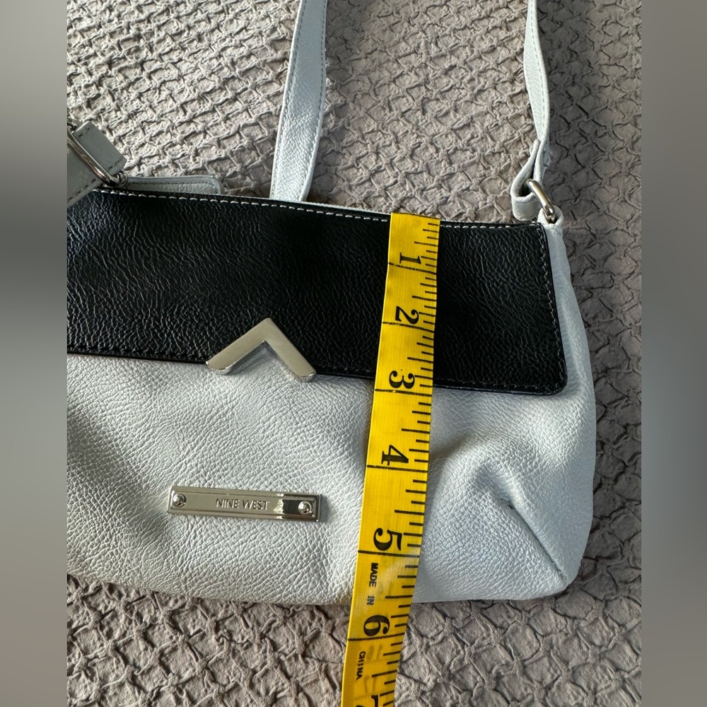Bundle 3 for $10. Nine West crossbody grey, black&silver toned hardware NWOT - Picture 11 of 11